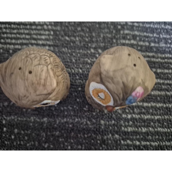 Sweet set of Owl salt and pepper shakers Vtg 2.75" H1 - Picture 2 of 5